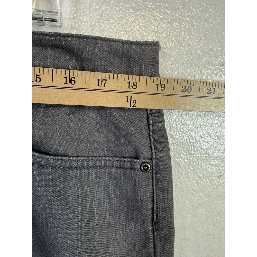 Basic Editions Womens Classic Fit Jeans‎ Size 18 Gray Straight Stretch Denim